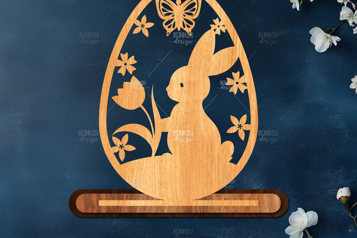 Intra απο ξύλο plywood  Χρώμα wenge 3mm-4mm πάχος - Στάση κοπής πασχαλινών αυγών με λέιζερ Δίασταση 15x15 cm INTRAFABR-59221193