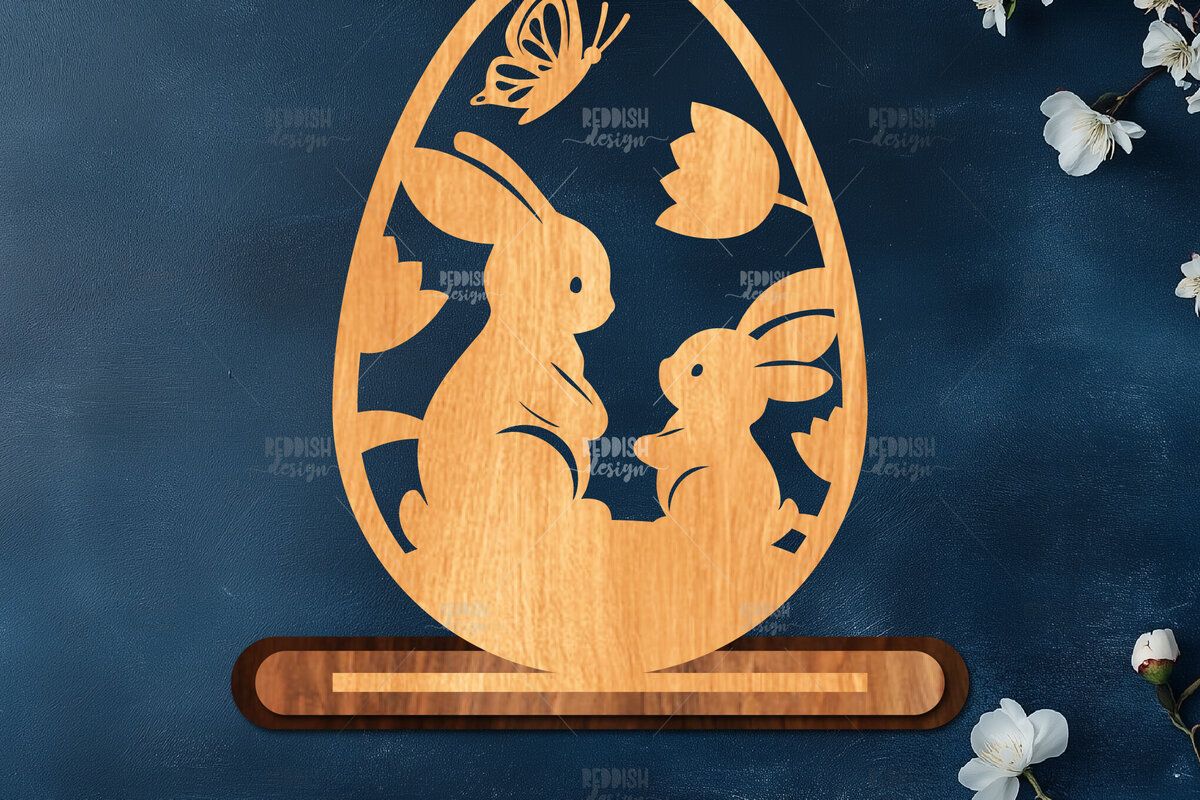 Intra απο ξύλο plywood  Χρώμα wenge 3mm-4mm πάχος - Στάση κοπής πασχαλινών αυγών με λέιζερ Δίασταση 15x15 cm INTRAFABR-115617308