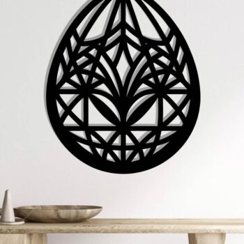 Intra απο ξύλο plywood  Χρώμα wenge 3mm-4mm πάχος - Easter Egg Δίασταση 40x50 cm INTRAFABR-115891873 - Image 2