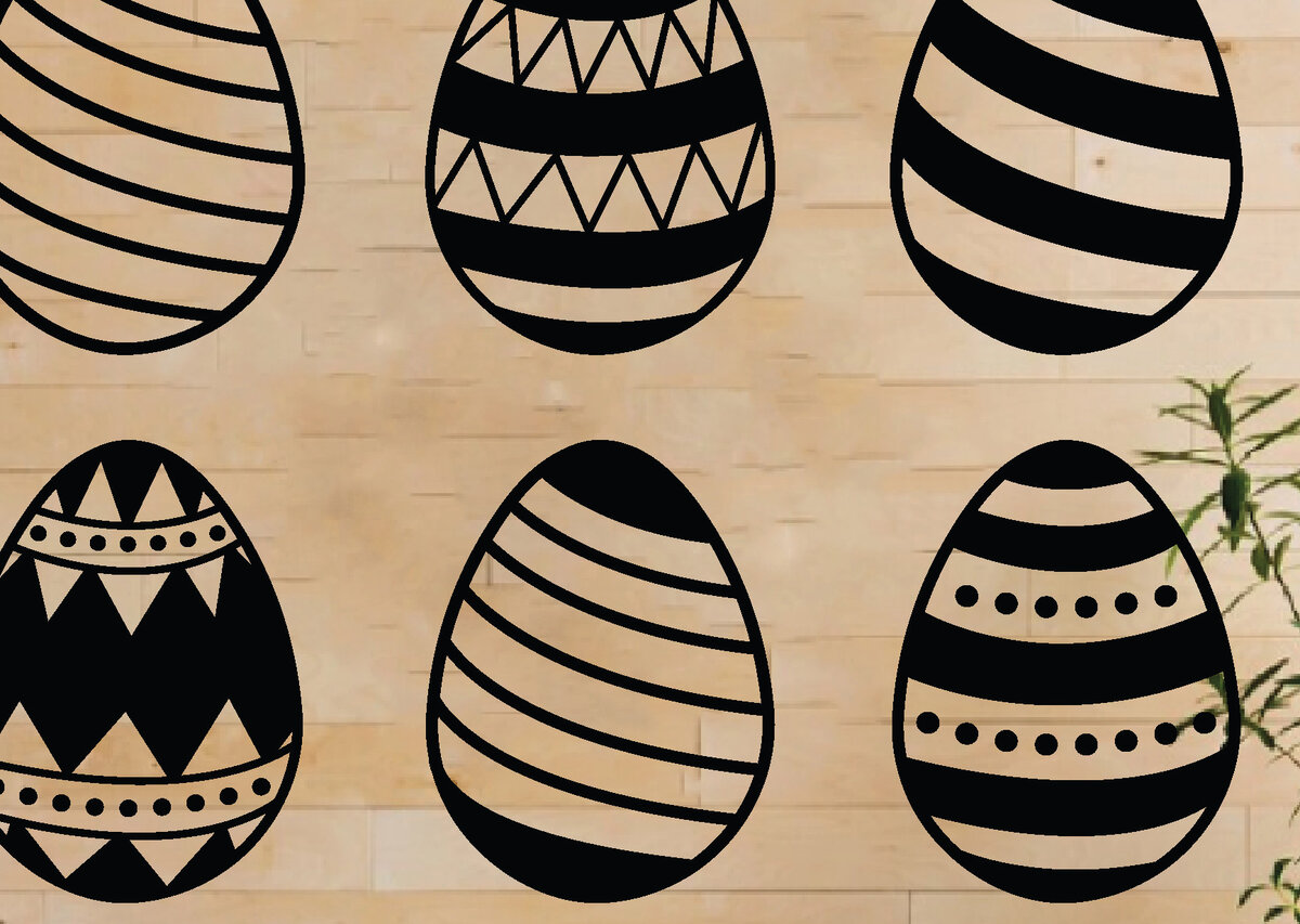 Intra απο ξύλο plywood  Χρώμα wenge 3mm-4mm πάχος - με λέιζερ πασχαλινό αυγό, Δίασταση 40x50 cm INTRAFABR-115891882