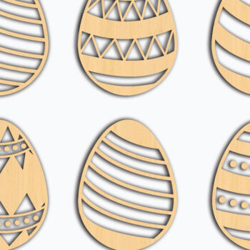 Intra απο ξύλο plywood  Χρώμα wenge 3mm-4mm πάχος - με λέιζερ πασχαλινό αυγό, Δίασταση 40x50 cm INTRAFABR-115891882 - Image 2