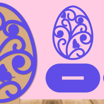 Intra απο ξύλο plywood  Χρώμα wenge 3mm-4mm πάχος - πασχαλινών αυγών Δίασταση 30x20 cm INTRAFABR-115891897 - Image 1