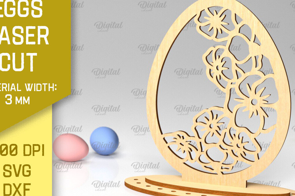 Intra απο ξύλο plywood  Χρώμα wenge 3mm-4mm πάχος - Πασχαλινό αυγό με λέιζερ. 3D Πασχαλινή διακόσμηση Δίασταση 15x15 cm INTRAFABR-59171729