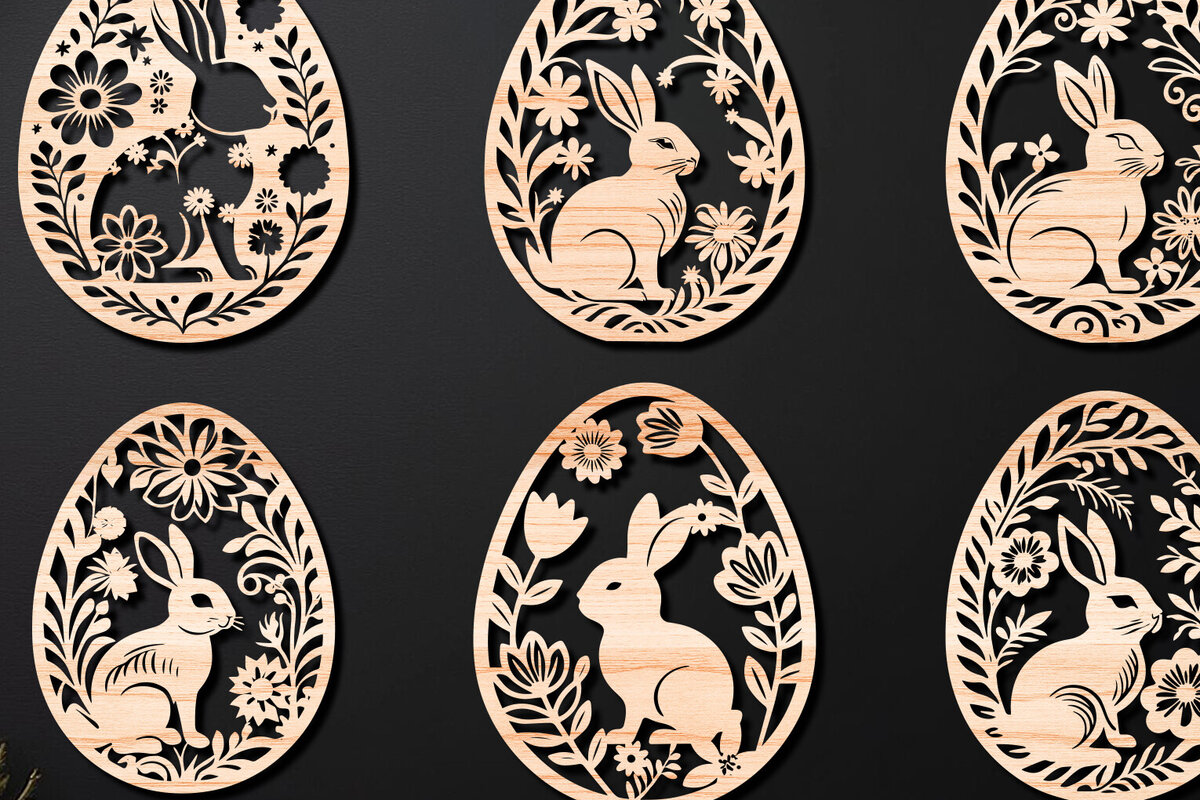 Intra απο ξύλο plywood  Χρώμα wenge 3mm-4mm πάχος - Πασχαλινό Αυγό LaserCut Δίασταση 4x4 cm INTRAFABR-123688044