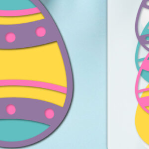 Intra απο ξύλο plywood  Χρώμα wenge 3mm-4mm πάχος - με στρώσεις πασχαλινών αυγών Δίασταση 20x20 cm INTRAFABR-34696382