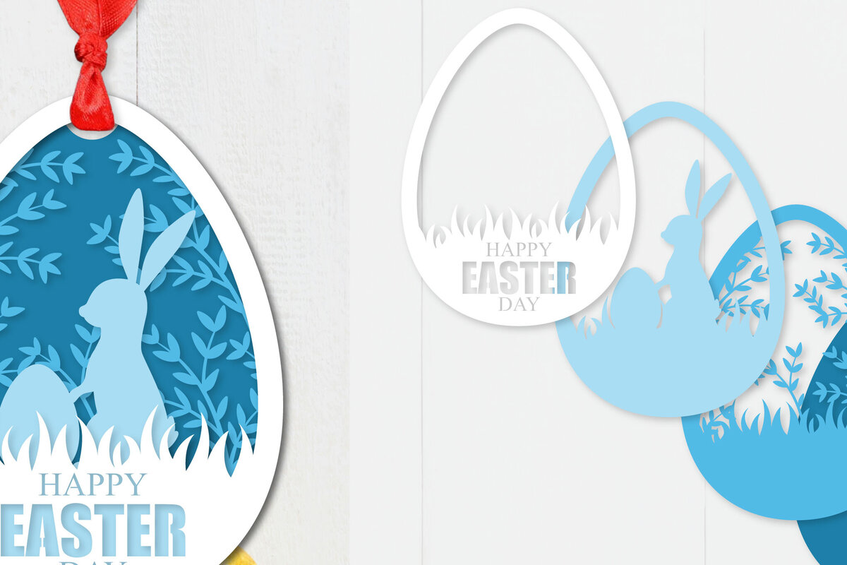 Intra απο ξύλο plywood  Χρώμα wenge 3mm-4mm πάχος - Πασχαλινό αυγό με στρώσεις Papercut Δίασταση 15x15 cm INTRAFABR-96446295