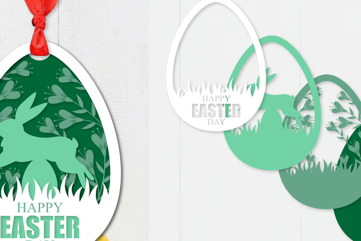 Intra απο ξύλο plywood  Χρώμα wenge 3mm-4mm πάχος - Πασχαλινό αυγό με στρώσεις Papercut Δίασταση 15x15 cm INTRAFABR-96446369