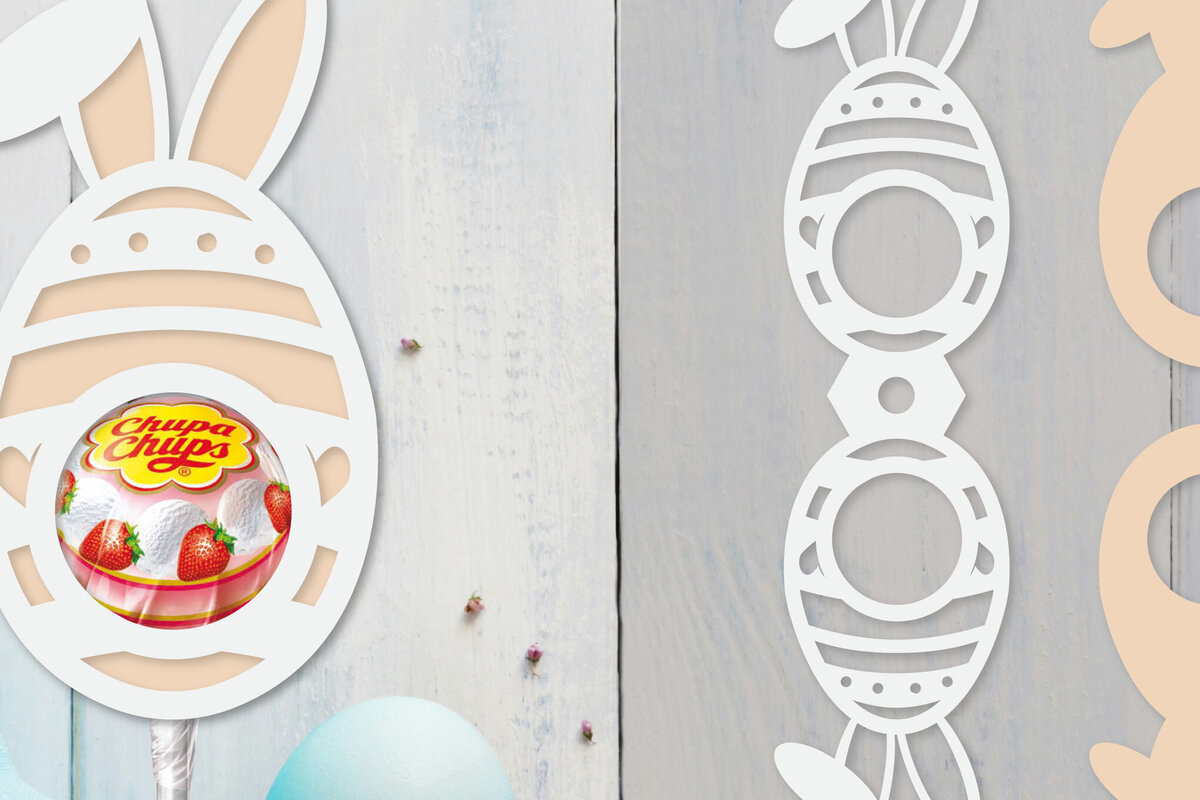 Intra απο ξύλο plywood  Χρώμα wenge 3mm-4mm πάχος - Πασχαλινή θήκη για γλειφιτζούρι Δίασταση 15x15 cm INTRAFABR-68068028