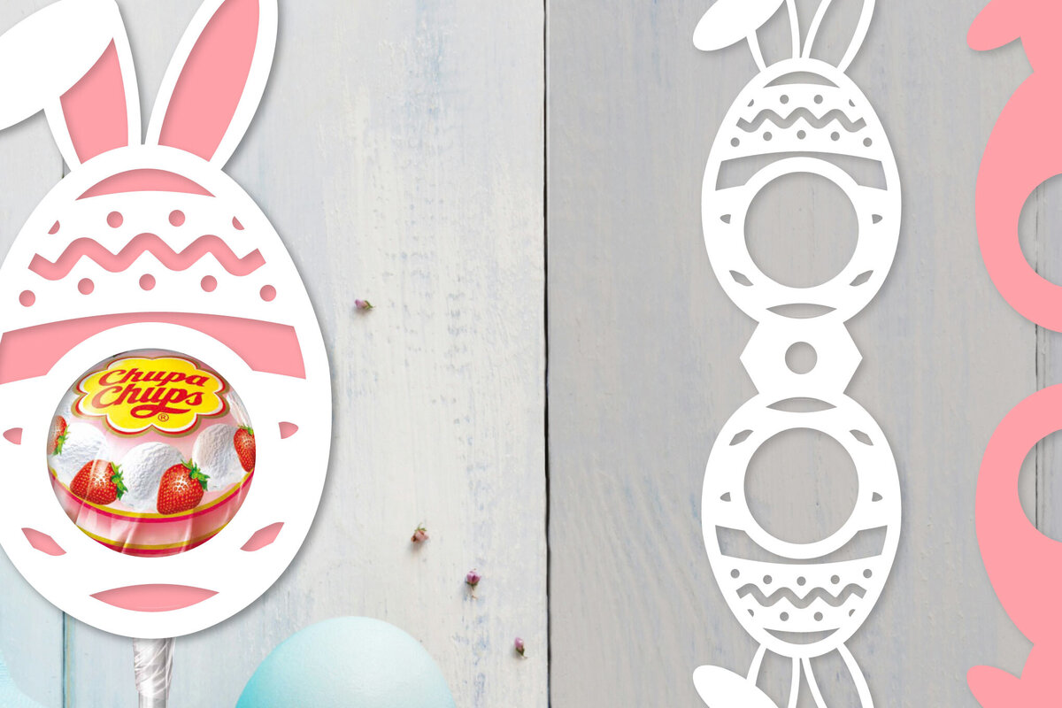 Intra απο ξύλο plywood  Χρώμα wenge 3mm-4mm πάχος - Πασχαλινή θήκη για γλειφιτζούρι Δίασταση 15x15 cm INTRAFABR-68068092