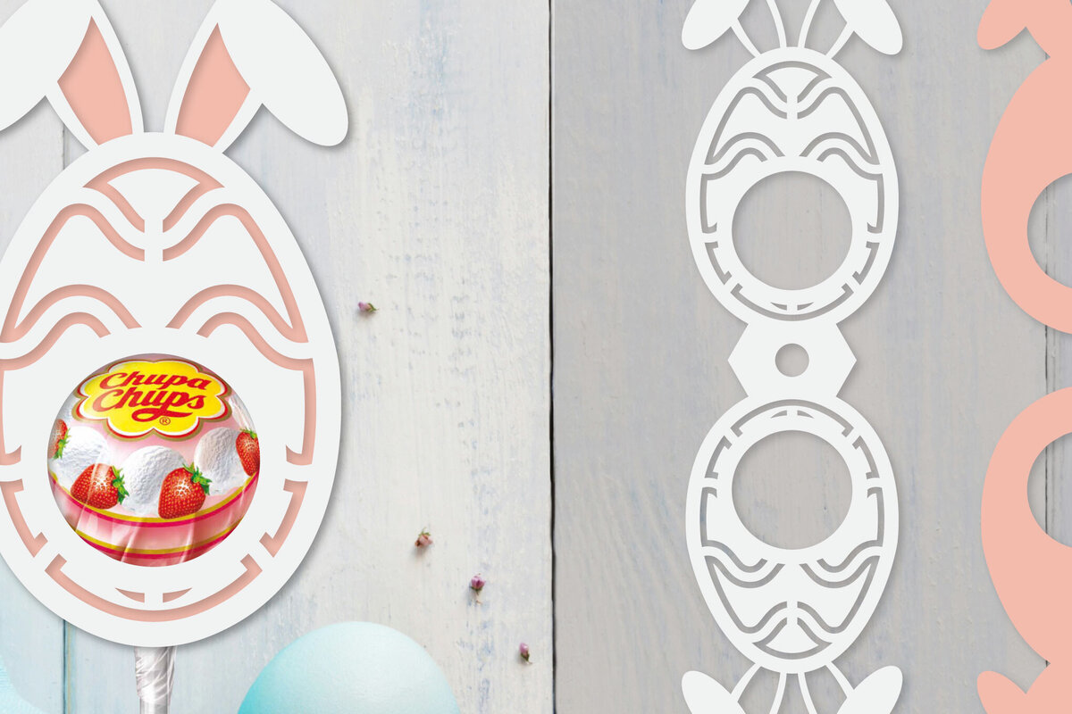 Intra απο ξύλο plywood  Χρώμα wenge 3mm-4mm πάχος - Πασχαλινή θήκη για γλειφιτζούρι Δίασταση 15x15 cm INTRAFABR-68068108