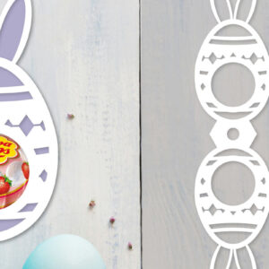 Intra απο ξύλο plywood  Χρώμα wenge 3mm-4mm πάχος - Πασχαλινή θήκη για γλειφιτζούρι Δίασταση 15x15 cm INTRAFABR-53997862