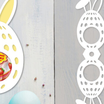 Intra απο ξύλο plywood  Χρώμα wenge 3mm-4mm πάχος - Πασχαλινή θήκη για γλειφιτζούρι Δίασταση 15x15 cm INTRAFABR-92995874 - Image 1