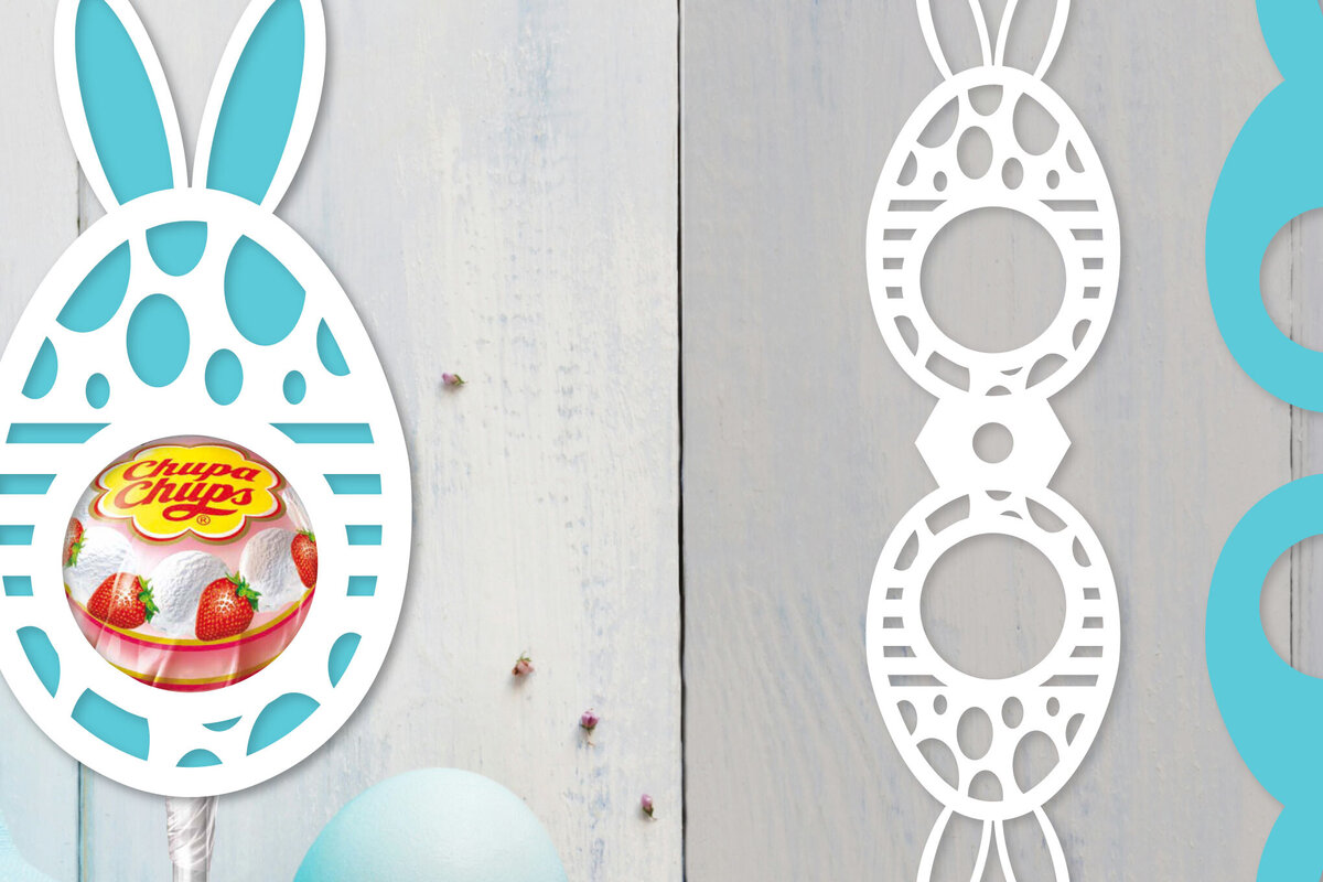 Intra απο ξύλο plywood  Χρώμα wenge 3mm-4mm πάχος - Πασχαλινή θήκη για γλειφιτζούρι Δίασταση 15x15 cm INTRAFABR-96153465