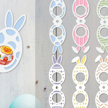 Intra απο ξύλο plywood  Χρώμα wenge 3mm-4mm πάχος - Πακέτο θήκης πασχαλινών αυγών Δίασταση 15x15 cm INTRAFABR-93010807 - Image 1