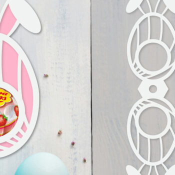 Intra απο ξύλο plywood  Χρώμα wenge 3mm-4mm πάχος - Πακέτο θήκης πασχαλινών αυγών Δίασταση 15x15 cm INTRAFABR-93010807 - Image 3