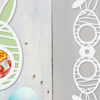 Intra απο ξύλο plywood  Χρώμα wenge 3mm-4mm πάχος - Πακέτο θήκης πασχαλινών αυγών Δίασταση 15x15 cm INTRAFABR-93010807 - Image 4