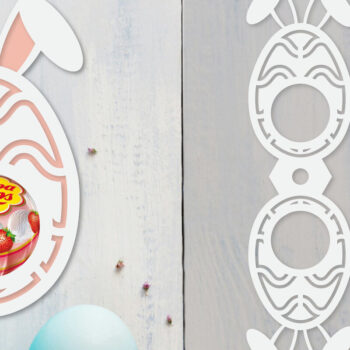 Intra απο ξύλο plywood  Χρώμα wenge 3mm-4mm πάχος - Πακέτο θήκης πασχαλινών αυγών Δίασταση 15x15 cm INTRAFABR-93010807 - Image 5