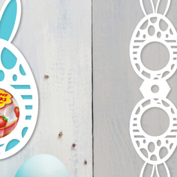 Intra απο ξύλο plywood  Χρώμα wenge 3mm-4mm πάχος - Πακέτο θήκης πασχαλινών αυγών Δίασταση 15x15 cm INTRAFABR-93010807 - Image 10