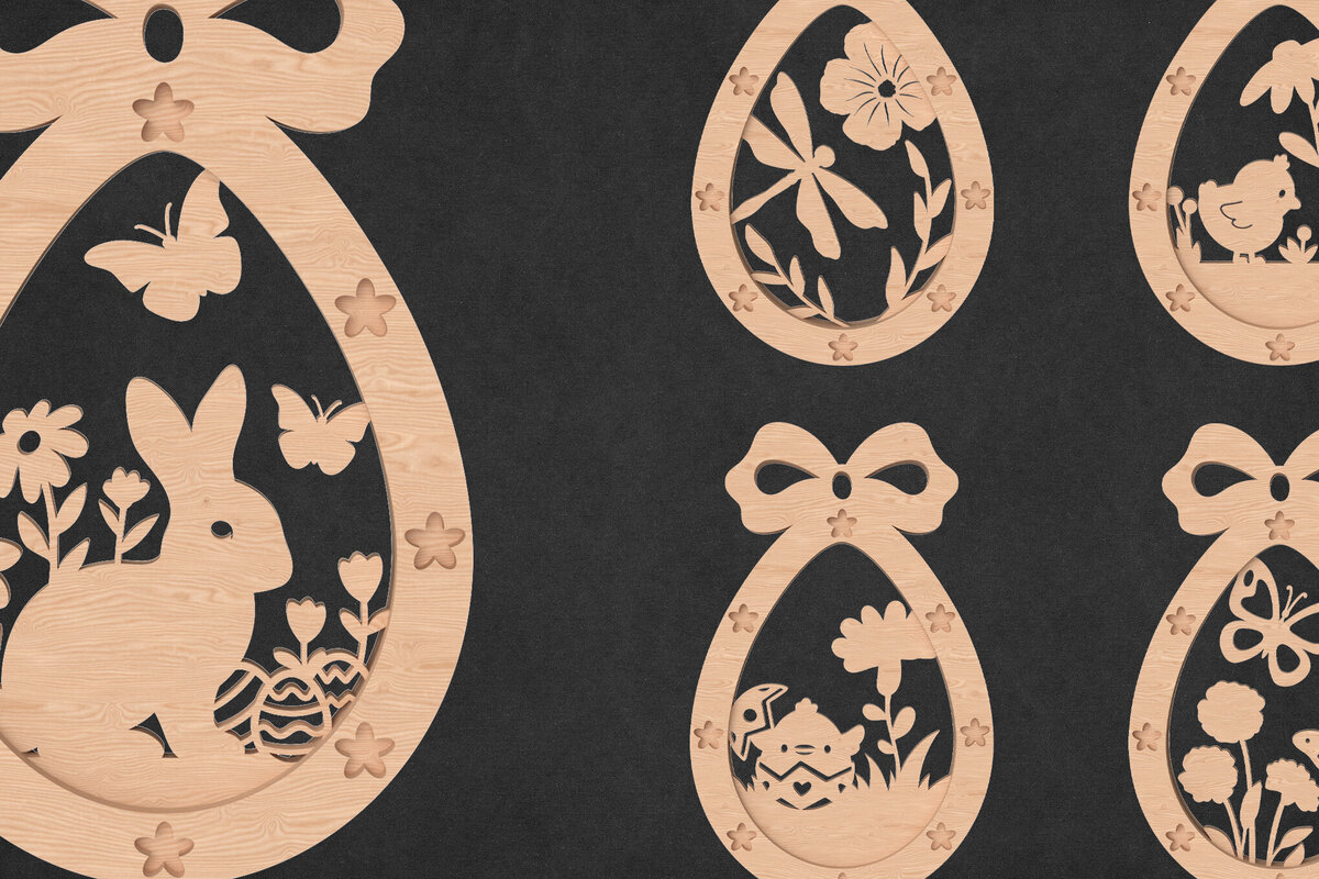 Intra απο ξύλο plywood  Χρώμα wenge 3mm-4mm πάχος - Δέσμη στολίδι Πασχαλινό Αυγό - Δίασταση 6x6 cm INTRAFABR-95964760