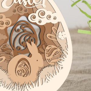 Intra απο ξύλο plywood  Χρώμα wenge 3mm-4mm πάχος - Διακόσμηση πασχαλινών αυγών, Δίασταση 2x7 cm INTRAFABR-95964783