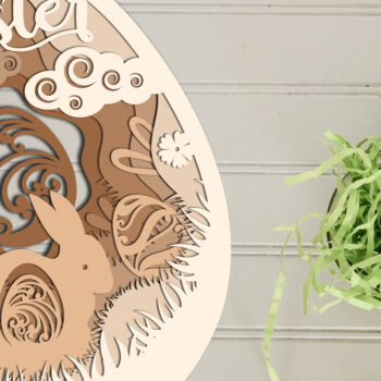 Intra απο ξύλο plywood  Χρώμα wenge 3mm-4mm πάχος - Διακόσμηση πασχαλινών αυγών, Δίασταση 2x7 cm INTRAFABR-95964783 - Image 2