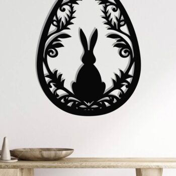 Intra απο ξύλο plywood Χρώμα wenge 3mm-4mm πάχος - με λέιζερ στολίδι πασχαλινών αυγών Δίασταση 6x6 cm INTRAFABR-71846854 - Image 2