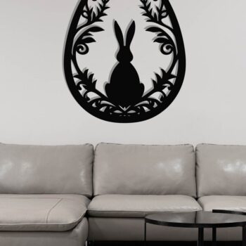 Intra απο ξύλο plywood Χρώμα wenge 3mm-4mm πάχος - με λέιζερ στολίδι πασχαλινών αυγών Δίασταση 6x6 cm INTRAFABR-71846854 - Image 3