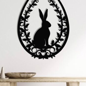 Intra απο ξύλο plywood  Χρώμα wenge 3mm-4mm πάχος - με λέιζερ στολίδι πασχαλινών αυγών Δίασταση 6x6 cm INTRAFABR-120707489 - Image 2