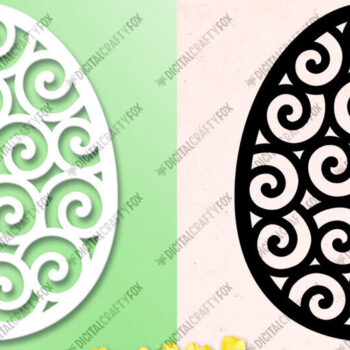 Intra απο ξύλο plywood Χρώμα wenge 3mm-4mm πάχος - Πασχαλινό Αβγό Paper Cut Bundle , Egg Δίασταση 6x6 cm INTRAFABR-120780505 - Image 4