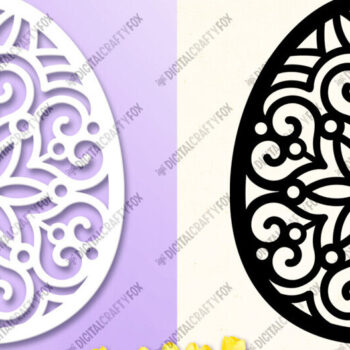 Intra απο ξύλο plywood  Χρώμα wenge 3mm-4mm πάχος - Πασχαλινό αυγό Κόψιμο χαρτιού , αυγών Δίασταση 6x6 cm INTRAFABR-70665835 - Image 1