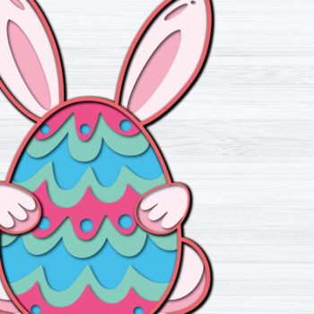 Intra απο ξύλο plywood  Χρώμα wenge 3mm-4mm πάχος - με κομμένο χαρτί για το πασχαλινό αυγό Δίασταση 1200x1200 cm INTRAFABR-120707467 - Image 1