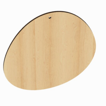 Intra απο ξύλο plywood  Χρώμα wenge 3mm-4mm πάχος - Αρχεία κοπής με λέιζερ Πασχαλινό αυγό Δίασταση 23x29 cm INTRAFABR-99992389 - Image 1