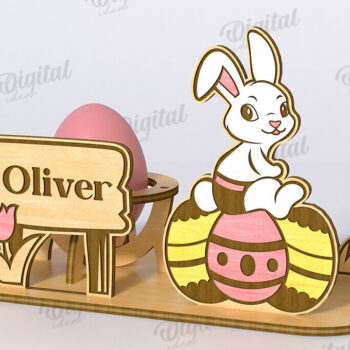 Intra απο ξύλο plywood Χρώμα wenge 3mm-4mm πάχος - Πασχαλινό Αυγό Βάση LaserCut. 3D Αυγοθήκη Δίασταση 15x15 cm INTRAFABR-112400232 - Image 1