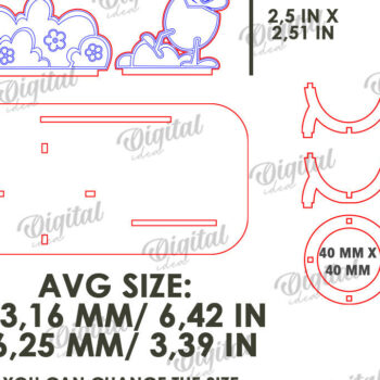 Intra απο ξύλο plywood Χρώμα wenge 3mm-4mm πάχος - Πασχαλινό Αυγό Βάση LaserCut. 3D Αυγοθήκη Δίασταση 15x15 cm INTRAFABR-115784056 - Image 2