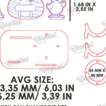 Intra απο ξύλο plywood Χρώμα wenge 3mm-4mm πάχος - Πασχαλινό Αυγό Βάση LaserCut. 3D Αυγοθήκη Δίασταση 15x15 cm INTRAFABR-115784094 - Image 2
