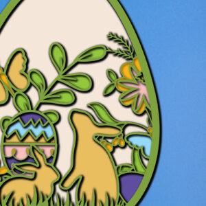 Intra απο ξύλο plywood  Χρώμα wenge 3mm-4mm πάχος - Πασχαλινό αυγό Δίασταση 15x15 cm INTRAFABR-117984757