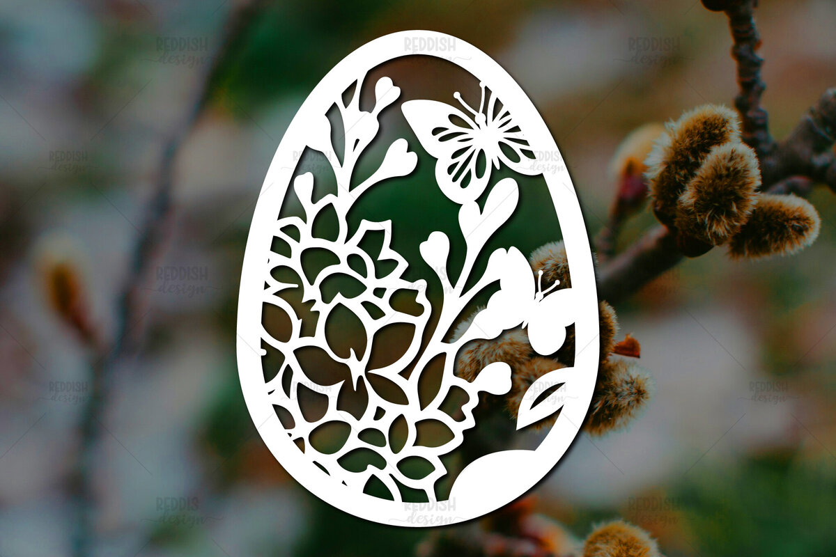 Intra απο ξύλο plywood  Χρώμα wenge 3mm-4mm πάχος - Πασχαλινό αυγό I Σχέδιο κοπής χαρτιού Δίασταση 15x15 cm INTRAFABR-120768202