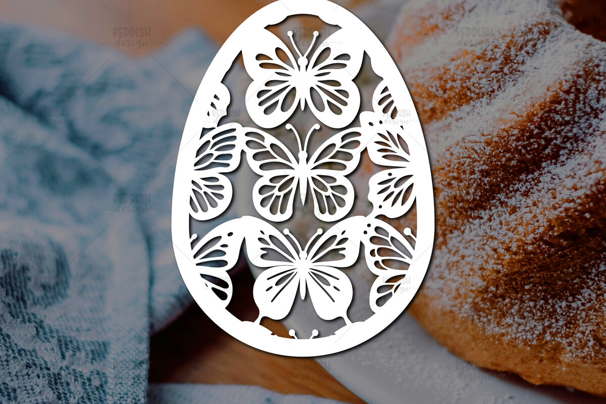 Intra απο ξύλο plywood  Χρώμα wenge 3mm-4mm πάχος - Πασχαλινό αυγό I Σχέδιο κοπής χαρτιού Δίασταση 15x15 cm INTRAFABR-120767979