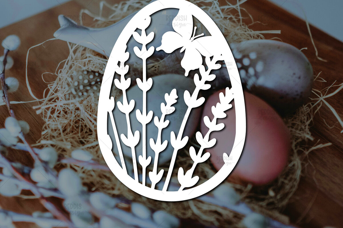 Intra απο ξύλο plywood  Χρώμα wenge 3mm-4mm πάχος - Πασχαλινό αυγό I Σχέδιο κοπής χαρτιού Δίασταση 15x15 cm INTRAFABR-120767982