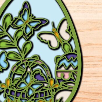 Intra απο ξύλο plywood Χρώμα wenge 3mm-4mm πάχος - Πασχαλινό αυγό , αυγό 3D στρώσης, αυγό λουλουδιών Δίασταση 15x15 cm INTRAFABR-120899325 - Image 1