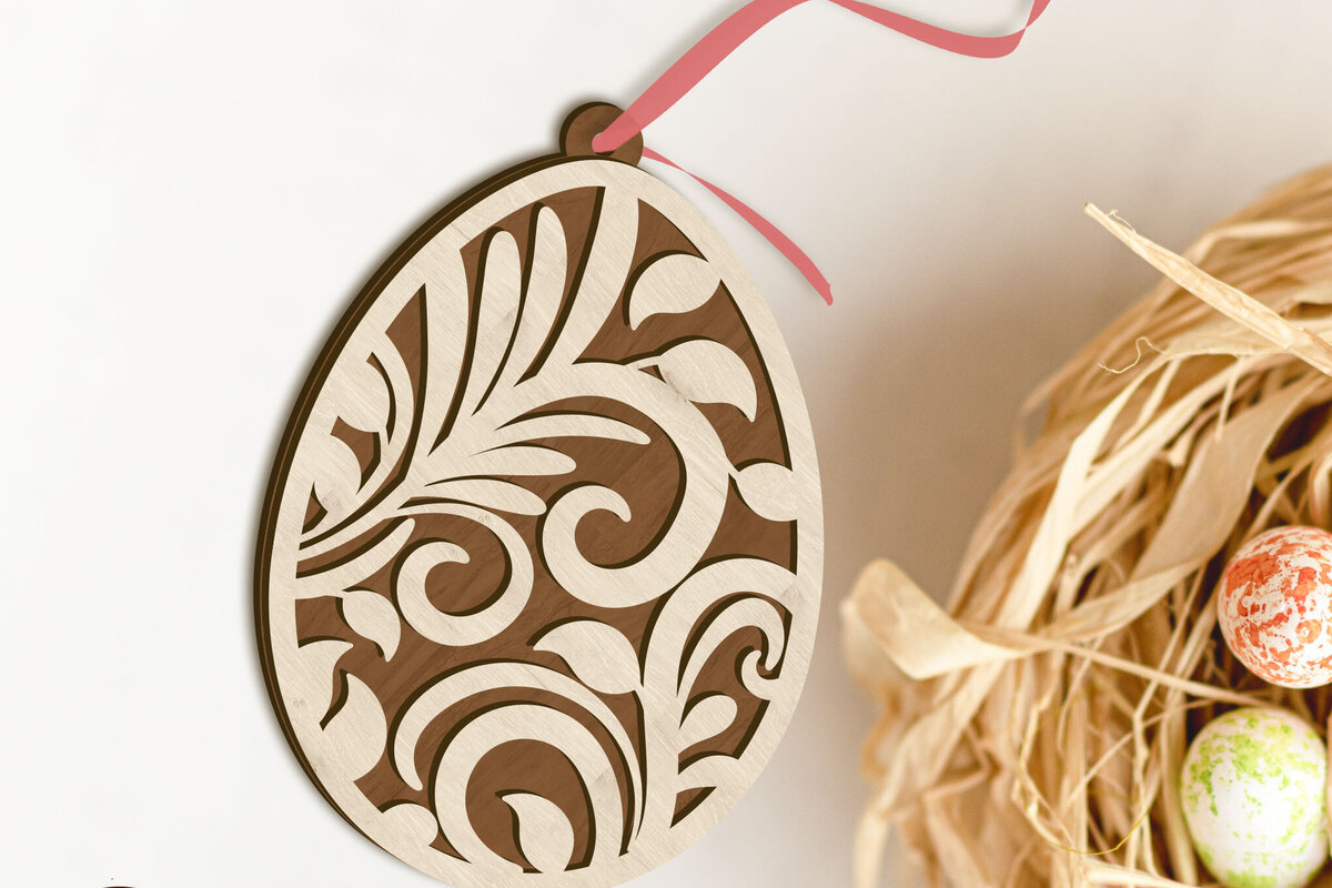 Intra απο ξύλο plywood  Χρώμα wenge 3mm-4mm πάχος - κοπής με λέιζερ πολλαπλών στρώσεων Πασχαλινής Ετικέτας Δίασταση 3x4 cm INTRAFABR-120767966