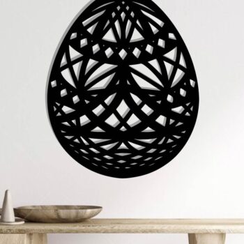 Intra απο ξύλο plywood Χρώμα wenge 3mm-4mm πάχος - με λέιζερ τοίχου για το Πασχαλινό Αυγό Δίασταση 40x50 cm INTRAFABR-123101140 - Image 2