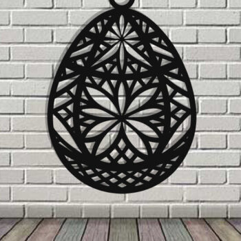 Intra απο ξύλο plywood Χρώμα wenge 3mm-4mm πάχος - Πασχαλινό αυγό διακόσμηση τοίχου με λέιζερ Δίασταση 40x50 cm INTRAFABR-123101150 - Image 3