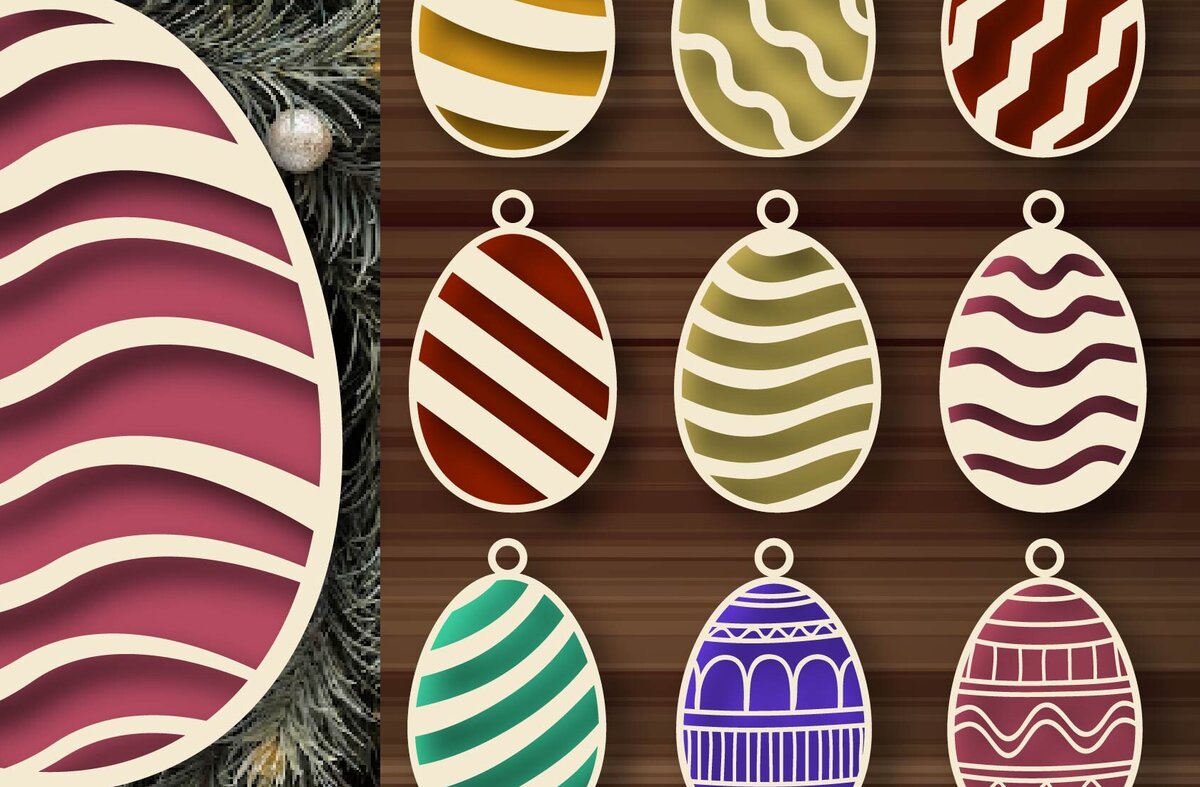 Intra απο ξύλο plywood  Χρώμα wenge 3mm-4mm πάχος - Πασχαλινά αυγά, 2 στρώσεις , PNG Δίασταση 20x25 cm INTRAFABR-100815925