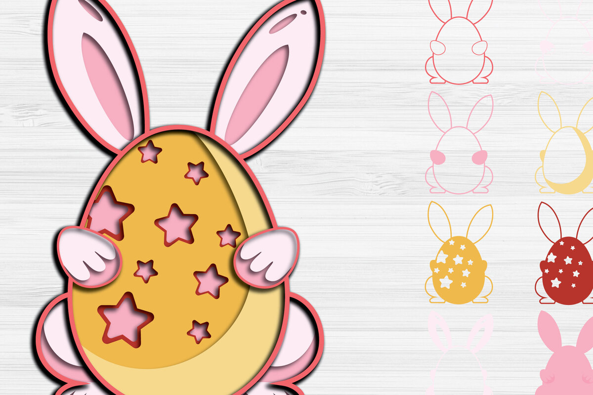 Intra απο ξύλο plywood  Χρώμα wenge 3mm-4mm πάχος - 3d Paper Cut Πασχαλινά αυγά Δίασταση 1200x1200 cm INTRAFABR-100816408