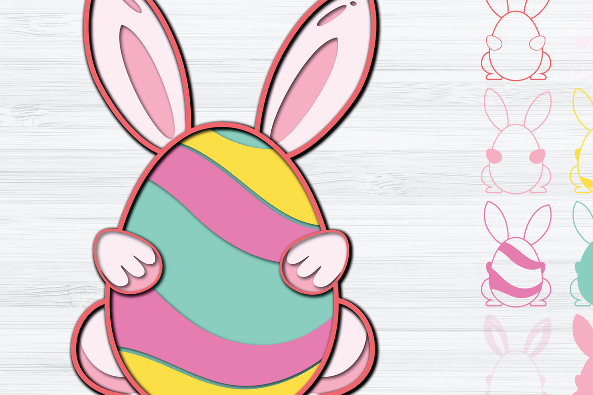 Intra απο ξύλο plywood  Χρώμα wenge 3mm-4mm πάχος - 3d Paper Cut Πασχαλινά αυγά Δίασταση 1200x1200 cm INTRAFABR-75155815