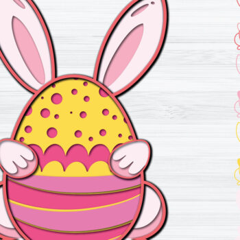 Intra απο ξύλο plywood  Χρώμα wenge 3mm-4mm πάχος - 3d Paper Cut Πασχαλινά αυγά Δίασταση 1200x1200 cm INTRAFABR-75155890 - Image 1