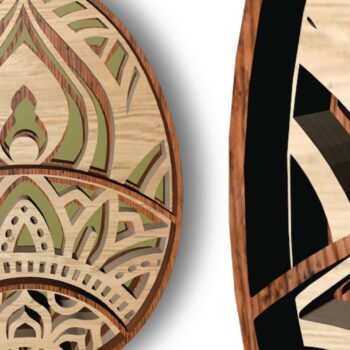 Intra απο ξύλο plywood  Χρώμα wenge 3mm-4mm πάχος - Πασχαλινά αυγά Δίασταση 30x20 cm INTRAFABR-84665716 - Image 6
