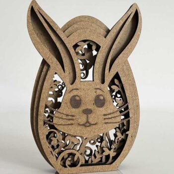 Intra απο ξύλο plywood  Χρώμα wenge 3mm-4mm πάχος - Πρότυπα με στρώσεις πασχαλινών αυγών Δίασταση 3x4 cm INTRAFABR-77823454 - Image 2