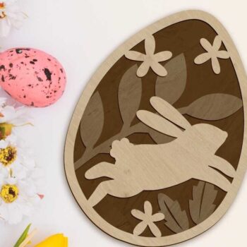 Intra απο ξύλο plywood  Χρώμα wenge 3mm-4mm πάχος - Δέσμη Πασχαλινών Αυγών, Πολυεπίπεδη διακόσμηση Δίασταση 2x7 cm INTRAFABR-77823460 - Image 5